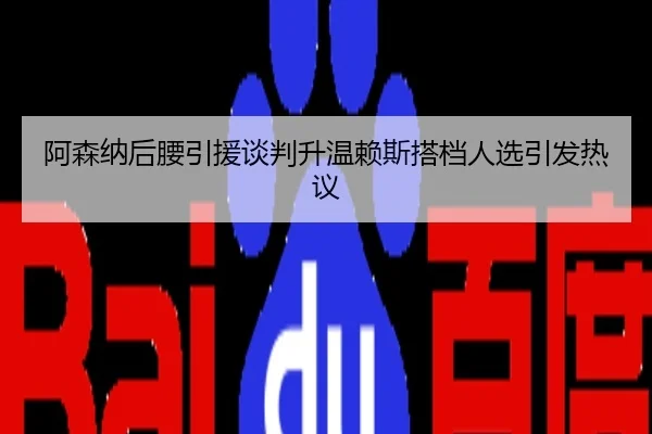 阿森纳后腰引援谈判升温赖斯搭档人选引发热议